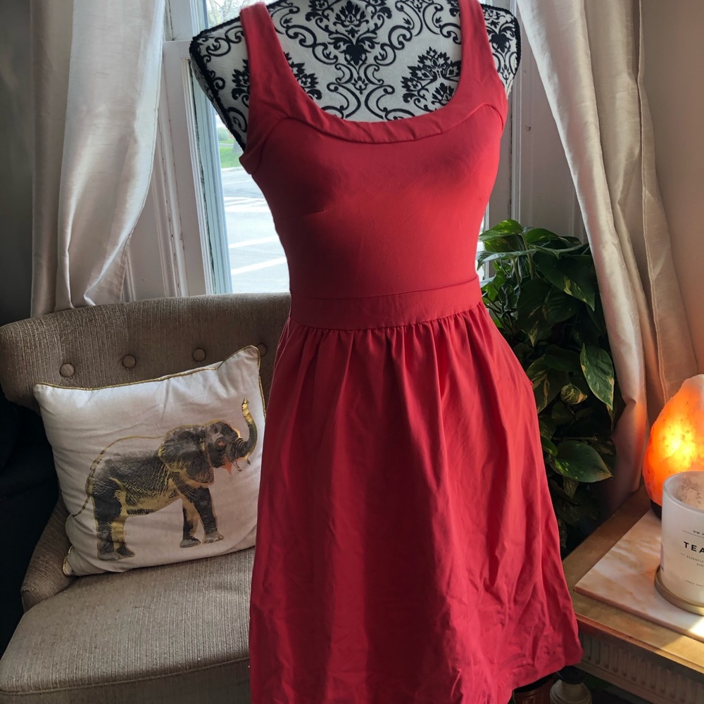 Coral dress